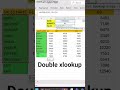 double xlookup ka use kaise karen#shortsfeed #youtubeshorts #excelhindi #exceltips