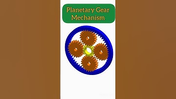 How Planetary Gears Make Machines Smarter 🚗⚙️ #planetarygear #mechanism #automobile #gear
