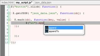 Fetch JSON Data Using jQuery AJAX Method getJ SON