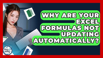 Why Are Your Excel Formulas Not Updating Automatically? - Docs and Sheets Pro