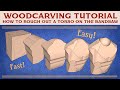 How to rough out a puppet torso on a bandsaw