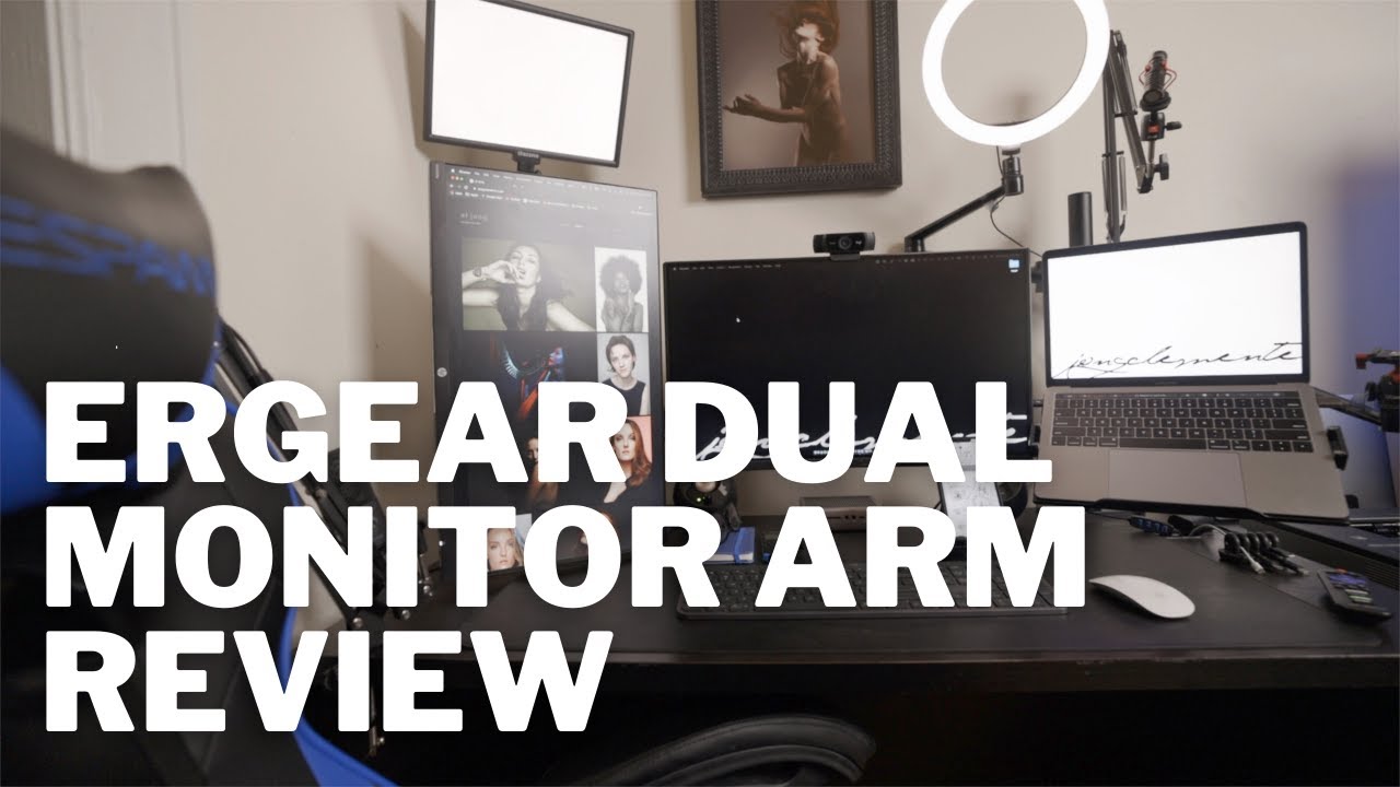 ErGear Dual Monitor Arm Unboxing and Review (Only 50 on Amazon) YouTube