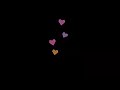 كروما ظهور قلوب بشكل جميل بخلفية سوداء للمونتاج 