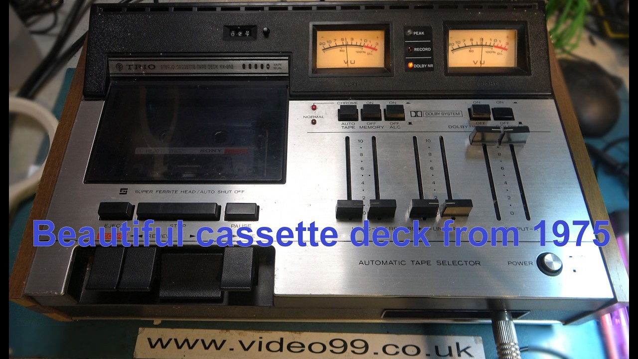 High end cassette deck from 1975. Trio/Kenwood KX-910. Part 2