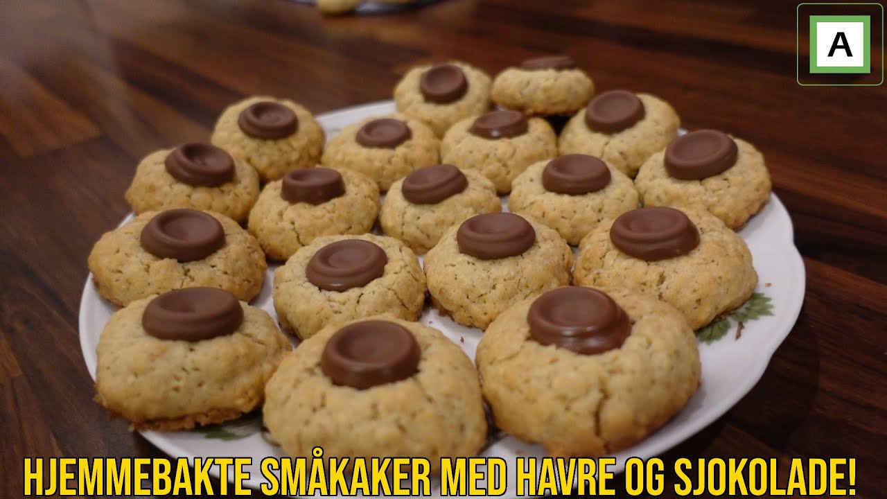 HJEMMEBAKT SMÅKAKER MED HAVRE OG MELKESJOKOLADE!