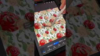 Let’s create seamless floral pattern #seamless #digitalpaper #shorts #procreateart