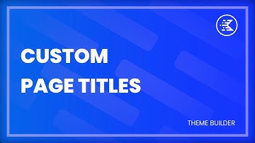 How To Make Custom Page Title / Hero Areas With Kadence Theme Builder For WordPress