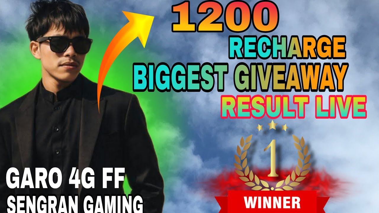GARO 4G FF  1200 RECHARGE GIVEAWAY RESULT