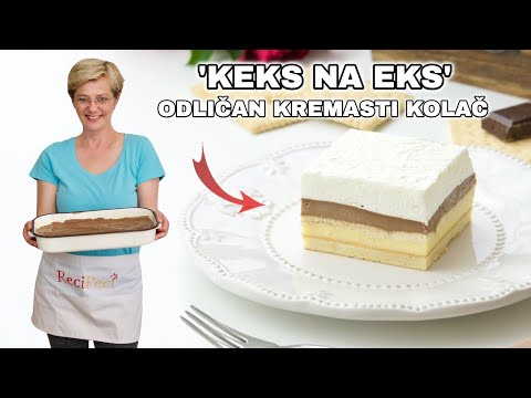 BRZI KREMASTI KOLAČ &rsquo;Keks na eks&rsquo; KOJI ĆETE OBOŽAVATI!!! • ReciPeci Sandre Gašparić