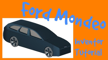 3D Modeling Car #3 - Ford Mondeo - Inventor Design Tutorial