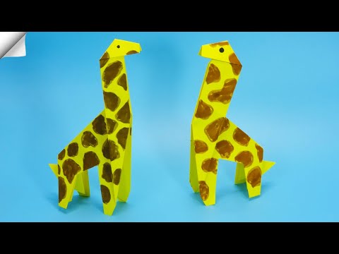 Paper giraffe | Easy paper toys