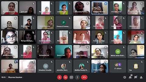 Teaching Rhymes to PSTTI students - Nursery, Montessori and ECCE Teachers Training Institute