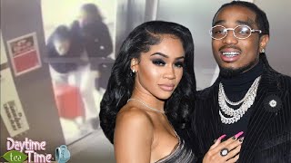 Saweetie and Quavo GO AT IT in the elevator in NEW video footage + WHY they broke up!?