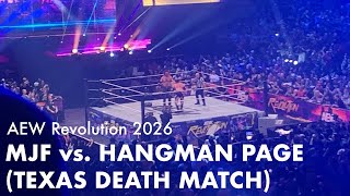 MJF (c) vs. “Hangman” Adam Page (Texas Death Match) at AEW Revolution 2026