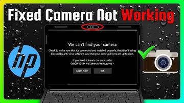 HP Laptop Camera Not Working (Windows 10/11)