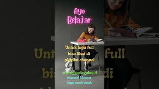 Anak anak harus rajin belajar