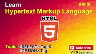 38 HTML   SELECT Tag & OPTION Tag