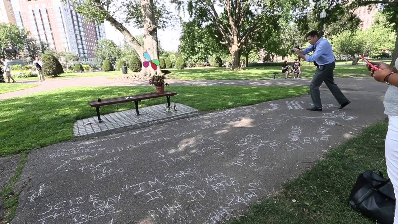 Park Bench From Good Will Hunting A Memorial For Robin Williams