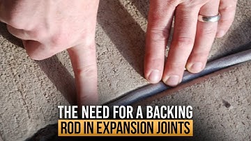 The Right Way To Seal Expansion and Control Joints | BACKING ROD IN EXPANSION JOINTS