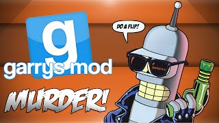 GMod Murder! - P0rn Computer 2000, Rock Paper Scissors, Do A Flip! (Garrys Mod Funny Moments)