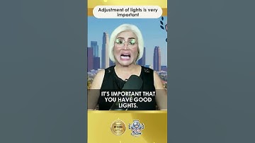 Adjustment of lights is very important