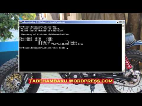 21.Tutorial CMD (Membuat File TXT)