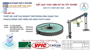 CDT3   THIẾT KẾ CHẾ TẠO ROBOT TRIPTERON CHO ỨNG DỤNG THU HOẠCH NÔNG SẢN TRÊN MÔ HÌNH