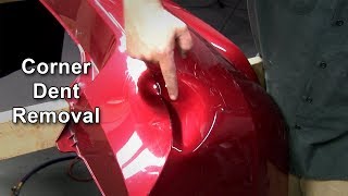 Removing a Corner Dent on a Bumper Cover