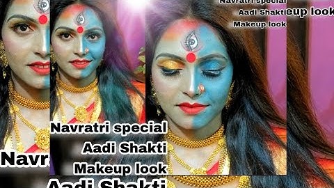 Maa Durga Aadi Shakti Makeup look / Maa Durga Adishakti Makeup Look /Durga make-up look