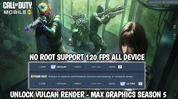 🔥NEW HOW TO UNLOCK MAX GRAPHICS AND MAX 120 FPS ON CODM SEASON 5 NO ROOT ANDROID 11 TO 15