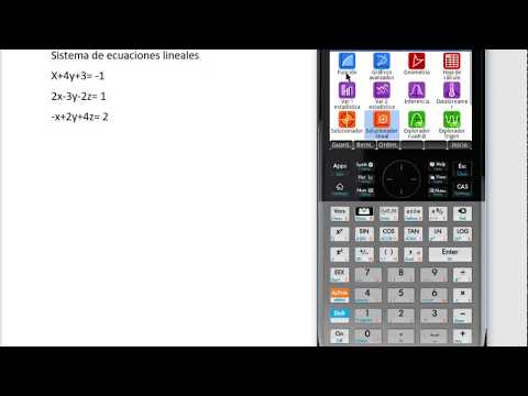 SISTEMA DE ECUACIONES LINEALES HP PRIME