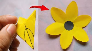 Easy Paper Flower Making | How To MakePaper Flower Craft Paper Flower MakingStep By Step