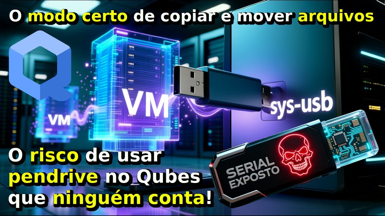COMO COPIAR E COLAR ARQUIVOS E TEXTOS NO QUBES ENTRE VMs E USAR PENDRIVE e HD USB COM SEGURANÇA