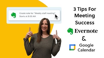 NEW! 3 tips for meeting success using Evernote notifications for Google Calendar events