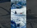 Rate This Funny Neighbour Snowblower Battle 1 to 10? #funny #neighbors #shorts