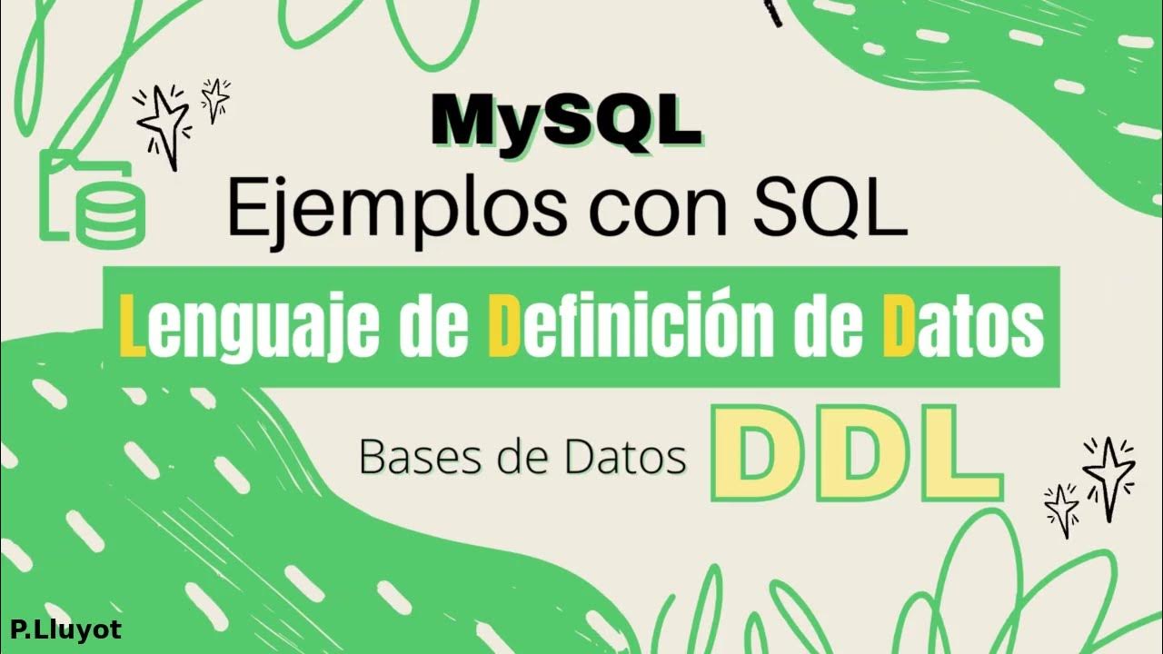 SQL - Ejemplos básicos - Creación base de datos - Lenguaje de ...