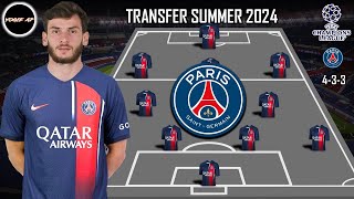 PSG PREDICTIONS STARTING LINEUP FEAT TRANSFER KHVICHA KVARATSKHELIA | LIGUE 1 | TRANSFER SUMMER 2024