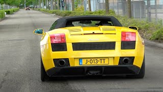 Lamborghini Gallardo with Straight Pipe Exhaust - Lovely V10 Acceleration SOUNDS! Lamborghini Gallardo Lovely Sound