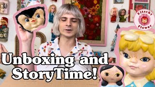 How I Got Into Vintage Resell / Rushton Kitsch Unboxing! Oh My!🌼