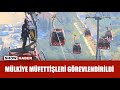 Teleferik kazasında mahsur kalan vatandaşları kurtarma çalışmaları 600 metre yükseklikte sürüyor