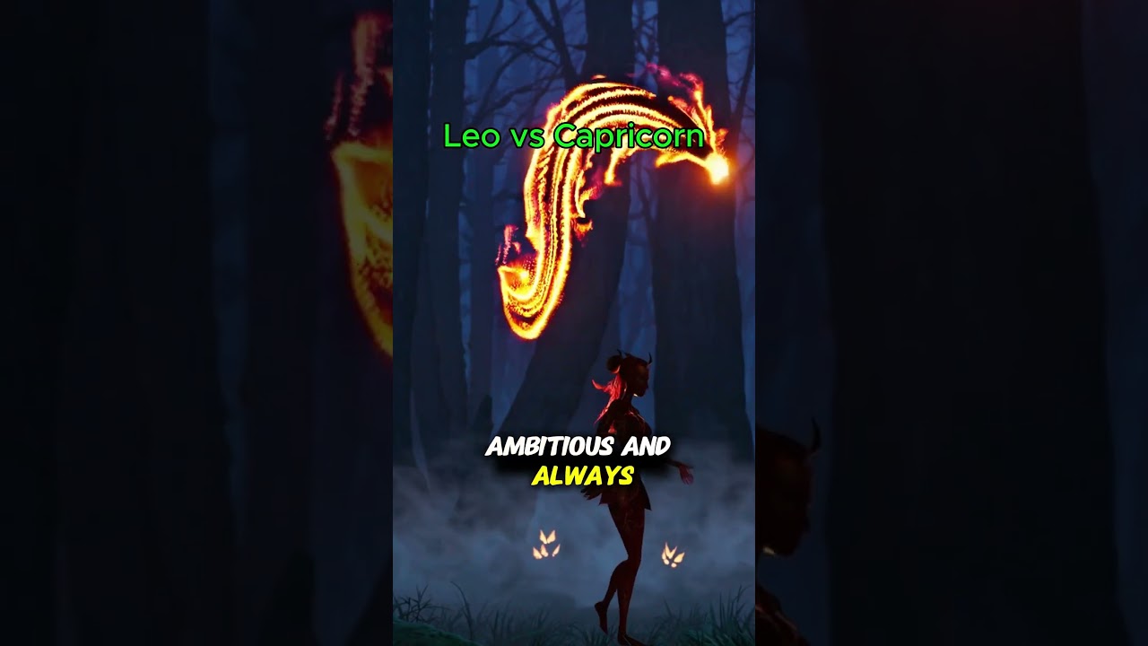 Leo vs Capricorn Charisma meets ambition! 