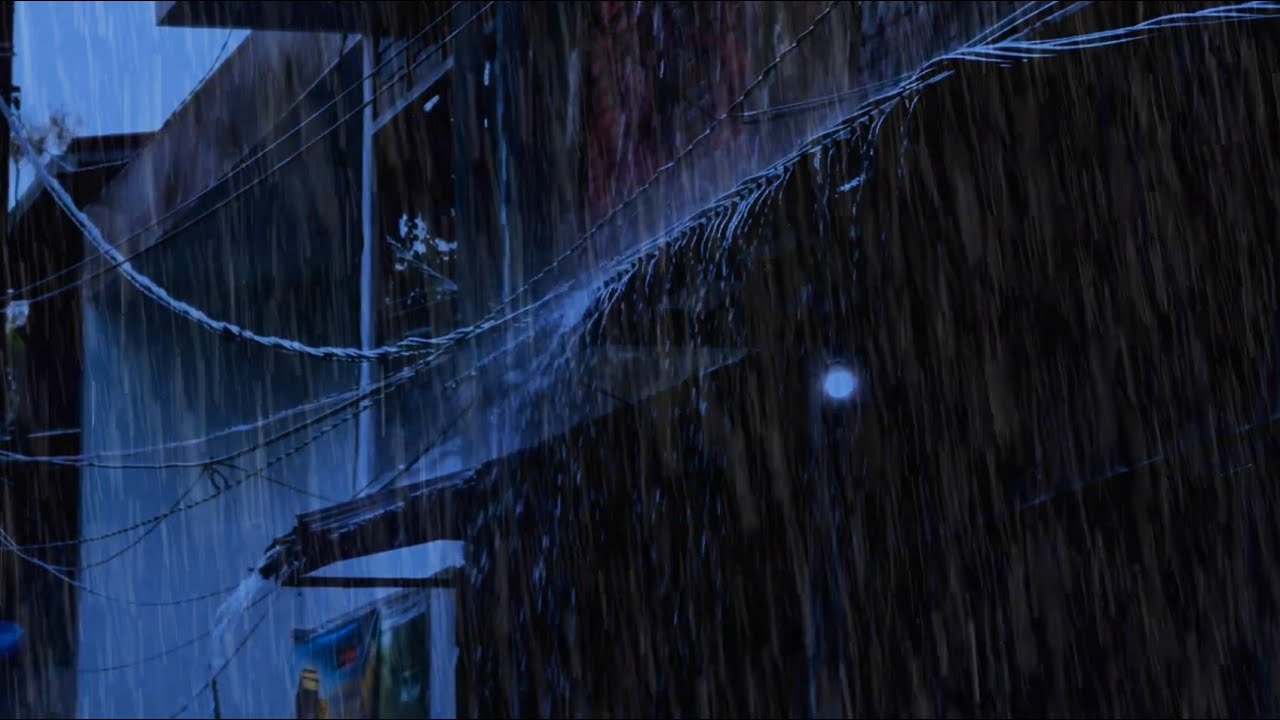 Relax & Sleep Instantly on Rainy Night | 10 Hours of Heavy Rainstorm on Tin Roof & Mighty Thunder