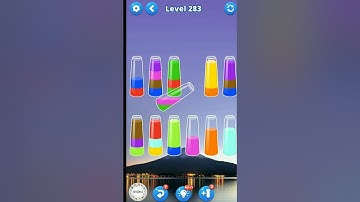 Water Sort Puzzle Game Level 283 #watersortpuzzle #watersortgame #mobilegame #colorpuzzle #games