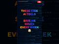 3 FREE AI Tools Every Developer Must Use in 2026 🚀 #shorts