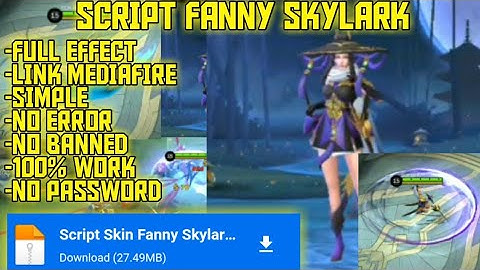 SCRIPT SKIN FANNY SKYLARK 🔴 FANNY EPIC REVAMP NO PASSWORD | MLBB