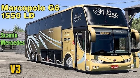 [ 1.49 ] Novo MARCOPOLO G6 LD 1550 V3 | Free Download Bus Mod | Euro Truck Simulator 2 ETS2 2024