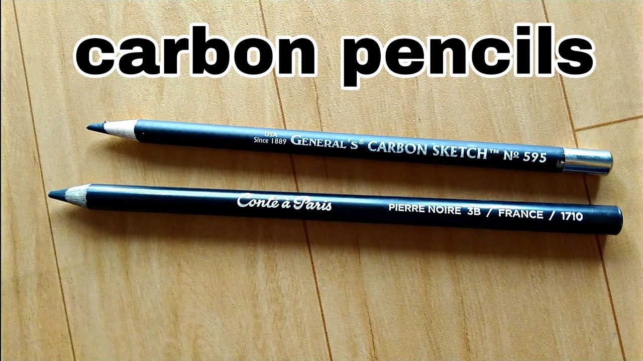 Bianyo Black Charcoal Pencils - 12 Piece Set (Medium) 