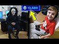 JIGSAW Gives 7 Year Old Kid 13,500 V-Bucks!! HALLOWEEN 31st (Jigsaw Giving Kid Fortnite Vbucks)