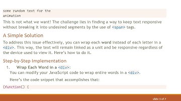 How to Make Text Responsive with span Wrapping Around Each Letter