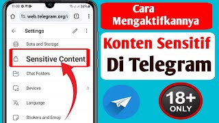Cara Mengaktifkan Konten Sensitif Di Telegram 2024 Ios & Android Konten Sensitif Di Telegram